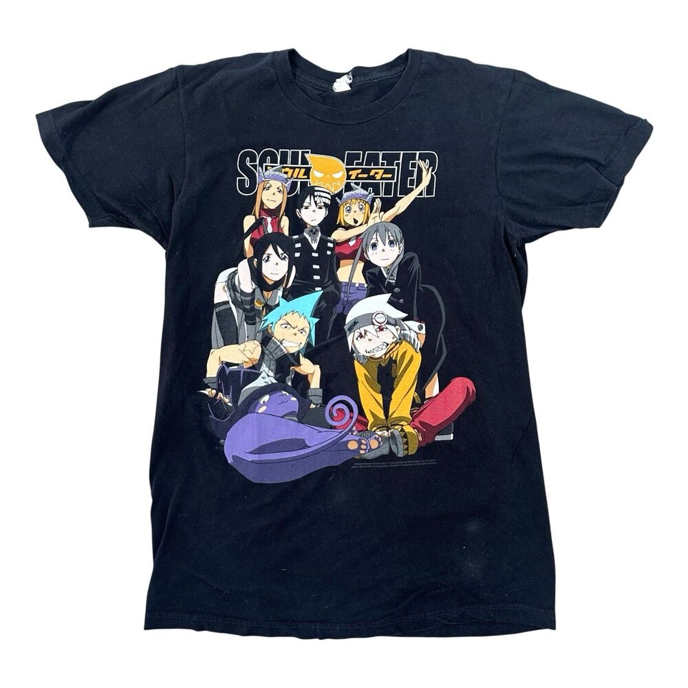 Vintage Soul Eater Anime T-Shirt Black Montage Tag Size Med
